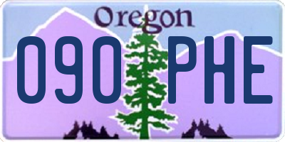 OR license plate 090PHE