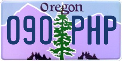 OR license plate 090PHP