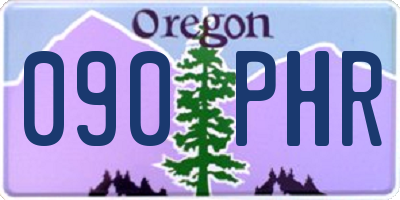 OR license plate 090PHR