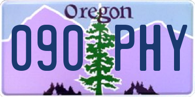 OR license plate 090PHY