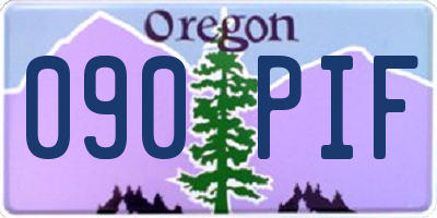 OR license plate 090PIF