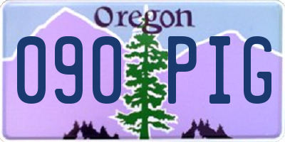 OR license plate 090PIG