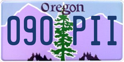 OR license plate 090PII