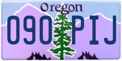 OR license plate 090PIJ