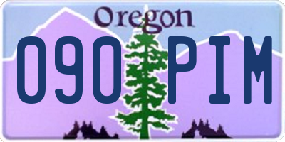 OR license plate 090PIM