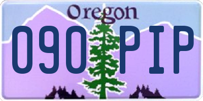 OR license plate 090PIP