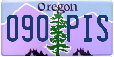 OR license plate 090PIS