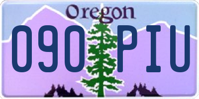 OR license plate 090PIU