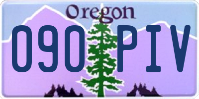 OR license plate 090PIV