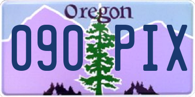 OR license plate 090PIX