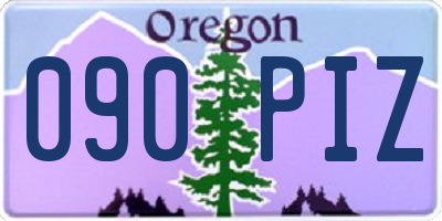 OR license plate 090PIZ