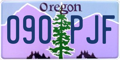 OR license plate 090PJF
