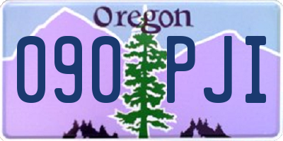 OR license plate 090PJI