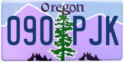 OR license plate 090PJK