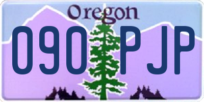 OR license plate 090PJP