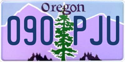 OR license plate 090PJU