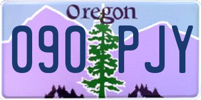 OR license plate 090PJY