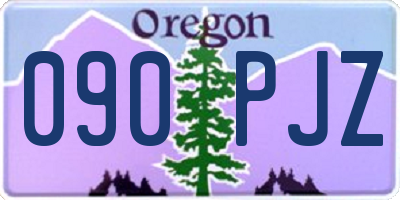 OR license plate 090PJZ