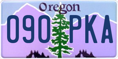 OR license plate 090PKA