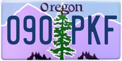 OR license plate 090PKF
