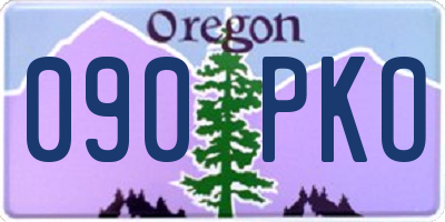 OR license plate 090PKO