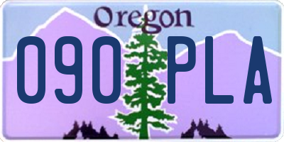 OR license plate 090PLA