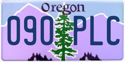 OR license plate 090PLC
