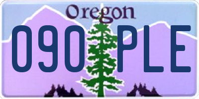 OR license plate 090PLE