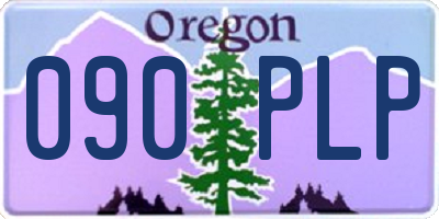 OR license plate 090PLP