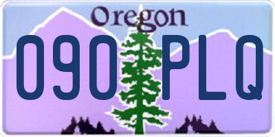 OR license plate 090PLQ