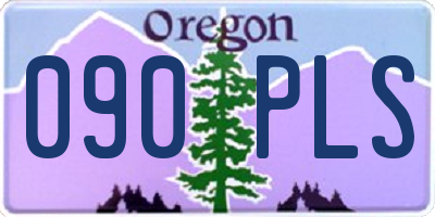 OR license plate 090PLS