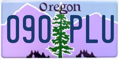 OR license plate 090PLU