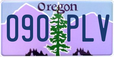 OR license plate 090PLV