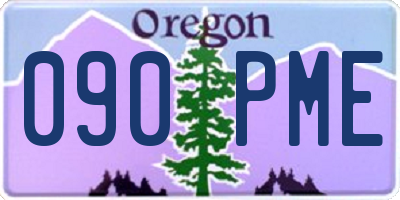OR license plate 090PME
