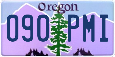 OR license plate 090PMI