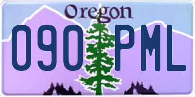 OR license plate 090PML
