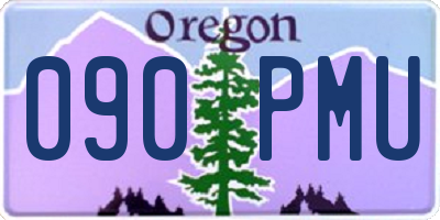 OR license plate 090PMU