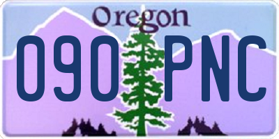 OR license plate 090PNC