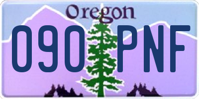 OR license plate 090PNF