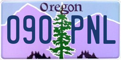 OR license plate 090PNL