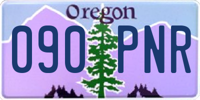 OR license plate 090PNR