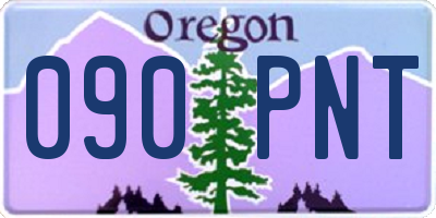 OR license plate 090PNT