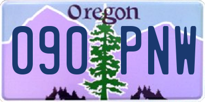 OR license plate 090PNW