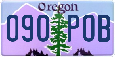 OR license plate 090POB