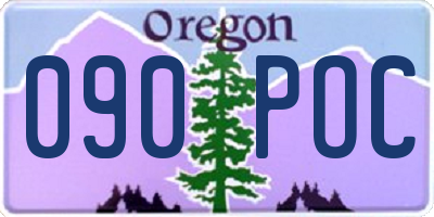 OR license plate 090POC