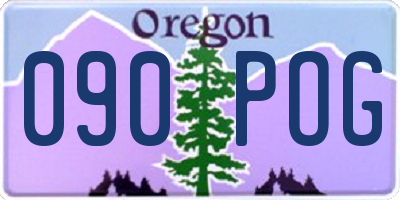 OR license plate 090POG