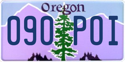 OR license plate 090POI
