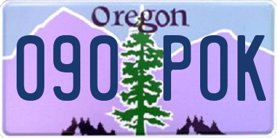 OR license plate 090POK