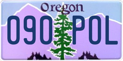 OR license plate 090POL