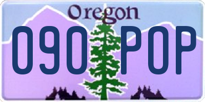 OR license plate 090POP